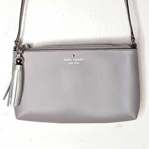 Kate Spade NY Ivy Street Amy Smooth Leather Crossbody Bag w Tassel Detail